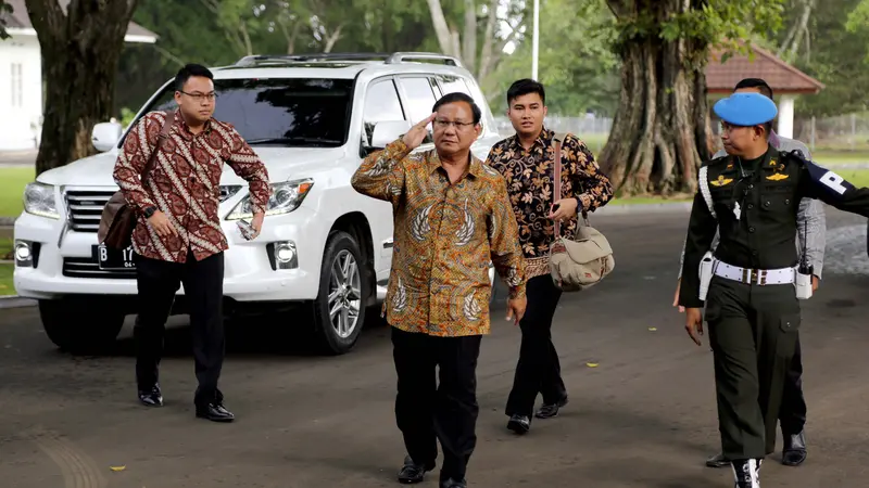 Prabowo sambangi Jokowi di Istana Bogor