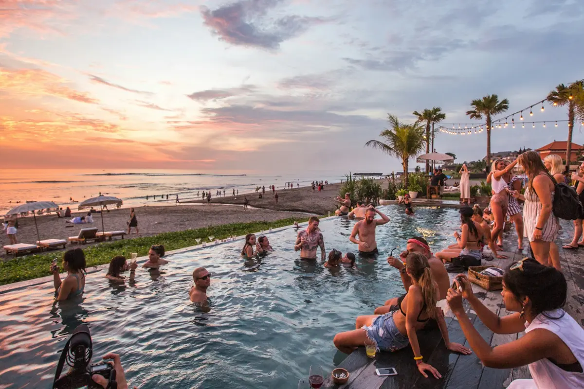Ilustrasi wisatawan mancanegara, turis asing di Canggu, Bali
