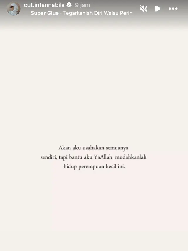 Unggahan Cut Intan Nabila. (Foto: Dok. Instagram @cut.intannabila)
