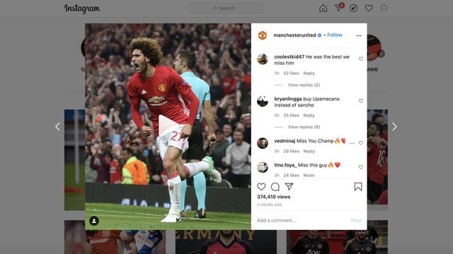 Video Fellaini mencetak Gol