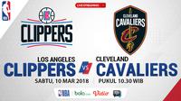 Jadwal NBA, Los Angeles Clippers Vs Cleveland Cavaliers. (Bola.com/Dody Iryawan)