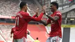 Manchester United mendominasi posisi 5 besar pemain paling bernilai di lima liga top Eropa yang dikeluarkan oleh CIES Football Observatory melalui studinya. Beberapa variabel yang dinilai adalah usia, performa, nilai ekonomi klub sang pemain dan inflasi. (AFP/Garteh Copley/Pool)