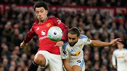 Momen tersebut terjadi pada babak kedua saat Setan Merah tertinggal dengan skor 0-2. (AP Photo/Dave Thompson)