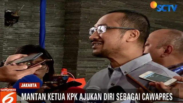 Abraham Samad temui Ketum Partai Nasdem Surya Paloh, dengan tujuan agar dirinya dicalonkan sebagai Cawpres Jokowi di Pilpres 2019.