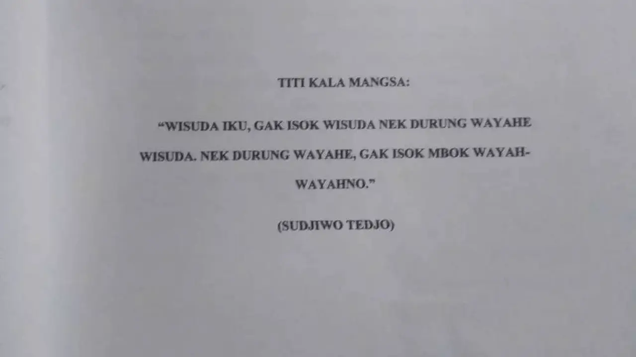 10 Potret Motto Hidup Kocak Dalam Skripsi Ini Nyeleneh Bikin Dosen