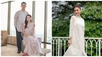 Potret Busana Lebaran Azizah Salsha. (Sumber: Instagram/azizahsalsha_)