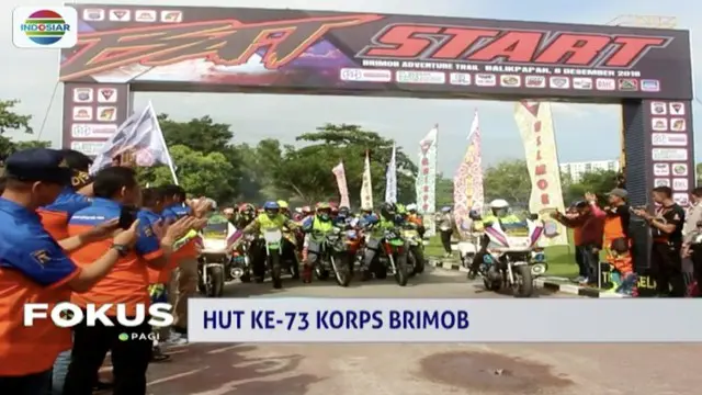 Ribuan raider ikuti Brimob Trail Adventure dalam rangka HUT ke-73 Korps Brimob.