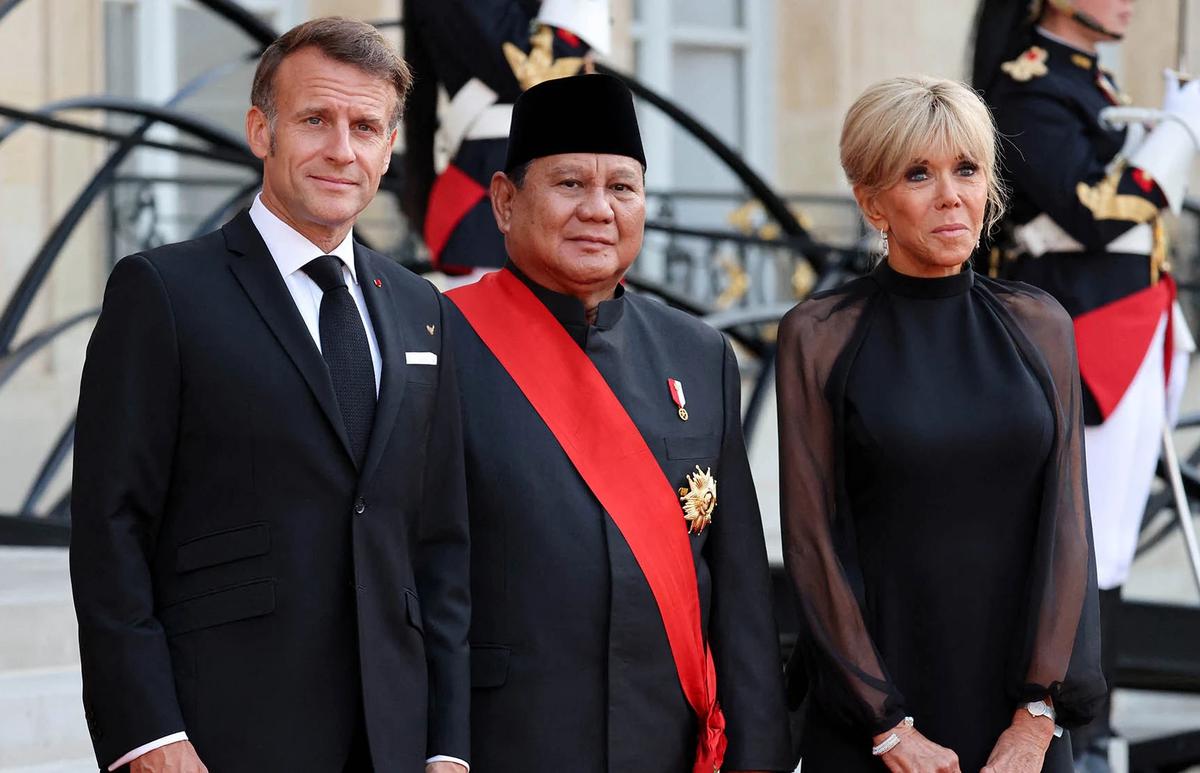 FOTO: Prabowo Hadiri Jamuan Kenegaraan di Istana Elysee Prancis