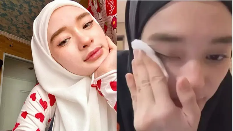 Terima Tantangan Netizen, Ini 6 Potret Inara Rusli saat Hapus Makeup