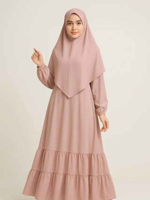 Model Gamis Syar’i A-Line Bahan Premium untuk Berbagai Acara