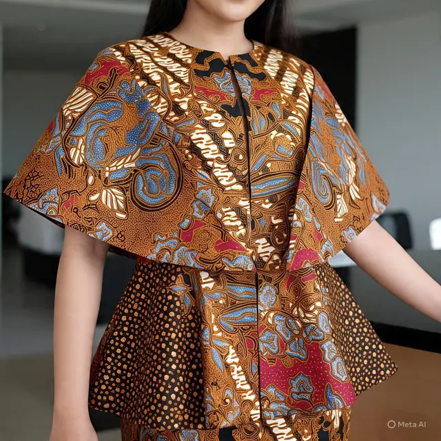Model Batik Wanita Cape