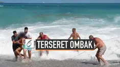 Penjaga Pantai menyelamatkan bocah laki-laki berusia 11 tahun yang terseret ombak di Italia. Beruntung korban selamat dan tidak mengalami cedera.