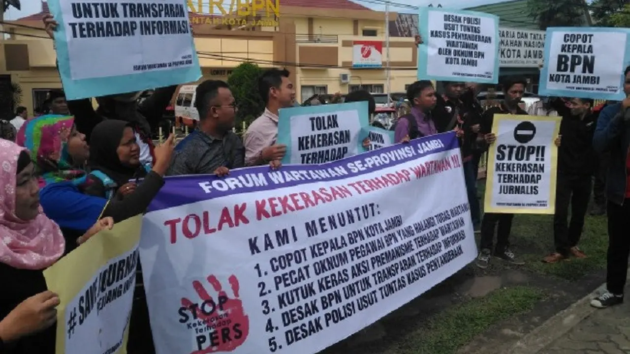 Demo wartawan Jambi