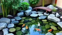 7 Inspirasi Kolam Ikan untuk Rumah Minimalis Islami di Lahan Sempit, Sejuk dan Nuansa Berkah