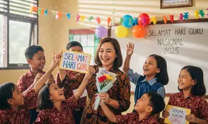 Hari Guru Nasional 2025. (Foto: AI)