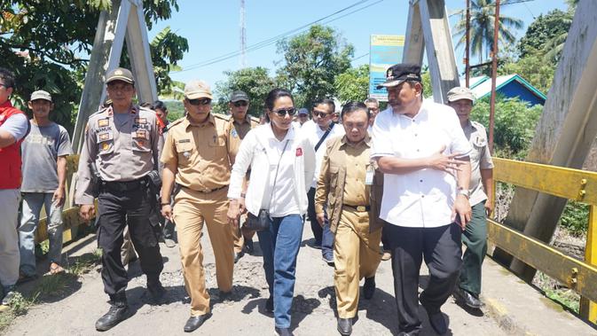 Menteri BUMN Rini Soemarno kunjungi Bengkulu. Dok: