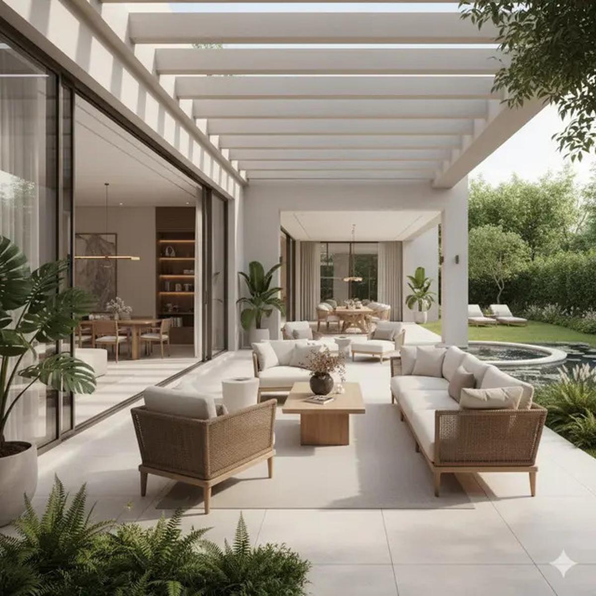 9 Model Rumah 1 Lantai dengan Teras Luas Bergaya Resort, Konsep Elegan yang Bikin Betah