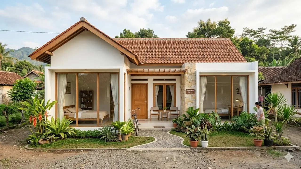 Model Rumah Minimalis 1 Lantai 2 Kamar