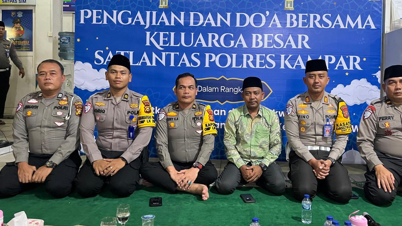 Satlantas Polres Kampar Gelar Doa Bersama, Berharap Pilkada Aman dan Kondusif
