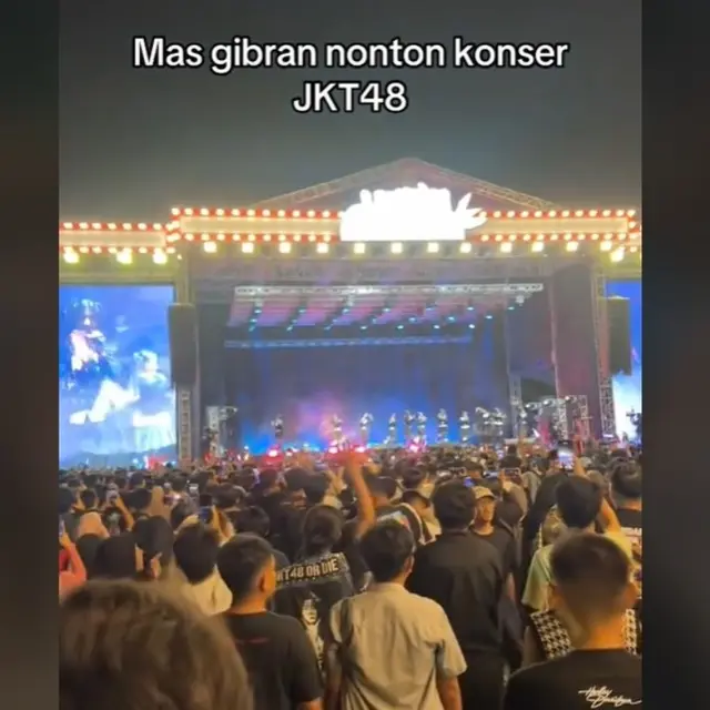Gaya Kalem Gibran Rakabuming Nonton Konser JKT48 Jadi Sorotan, Warganet Singgung Kehadiran Selvi Ananda.