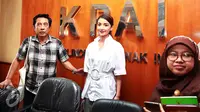 Tsania Marwa mendatangi Komisi Perlindungan Anak Indonesia (KPAI). (Herman Zakharia/Liputan6.com)