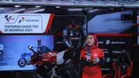 Direktur Utama Pertamina, Nicke Widyawati dalam&nbsp;Launching Pertamina GP of Indonesia atau MotoGP Mandalika, bertempat di The Space Senayan City, Jakarta, Sabtu 22 Juli 2023. (dok: Pertamina)