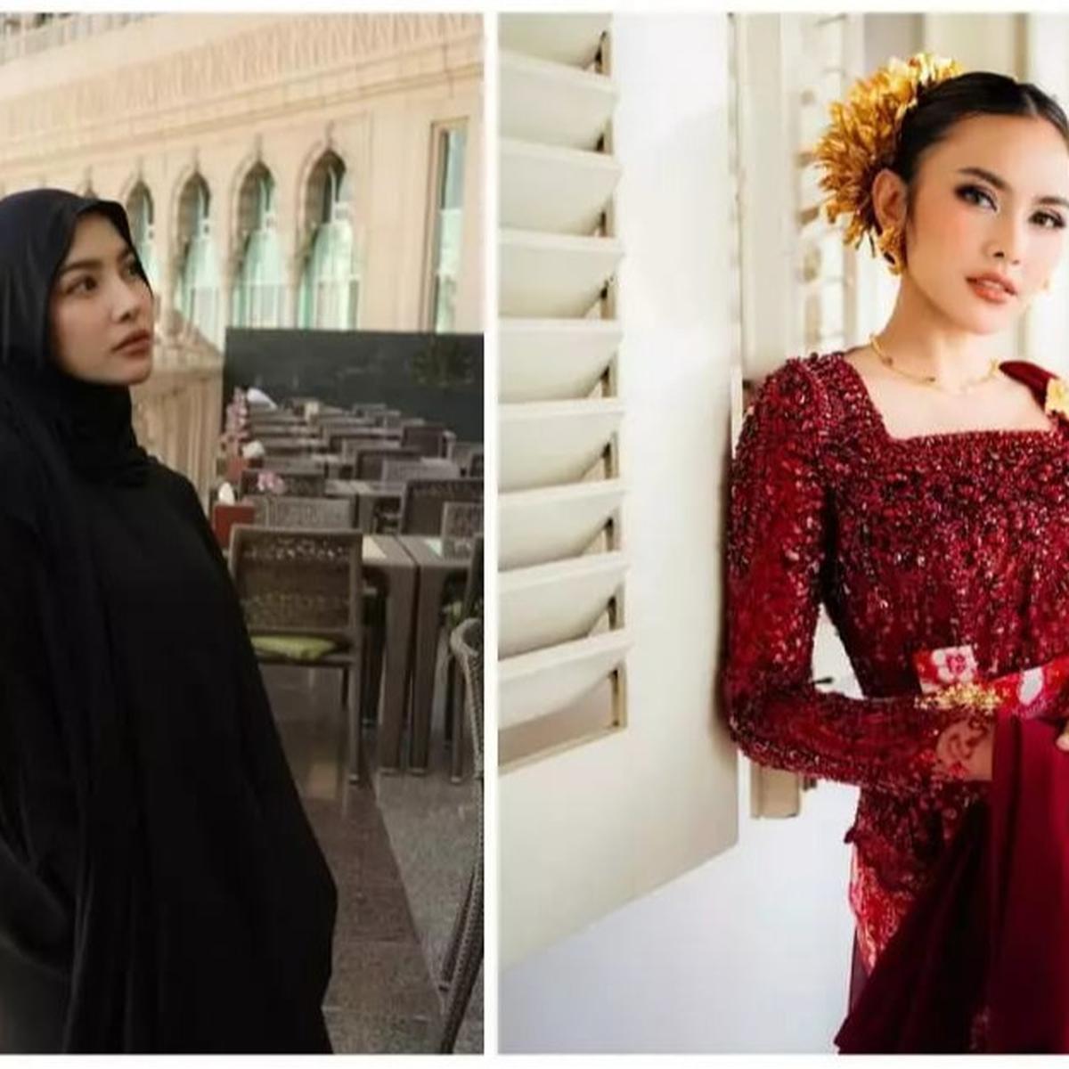 Perbandingan Wajah Bare Face vs Makeup Mahalini