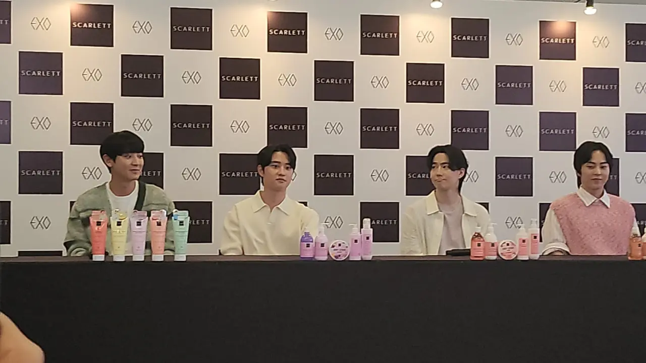 Scarlett EXO: Glow To You Meet and Greet. (Zulfa Ayu Sundari/ Liputan6.com)