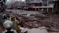 Galodo Gerus Permukiman Penduduk di Malalak Sumbar, Akses Jalan Terputus, Ratusan Orang Terdampak