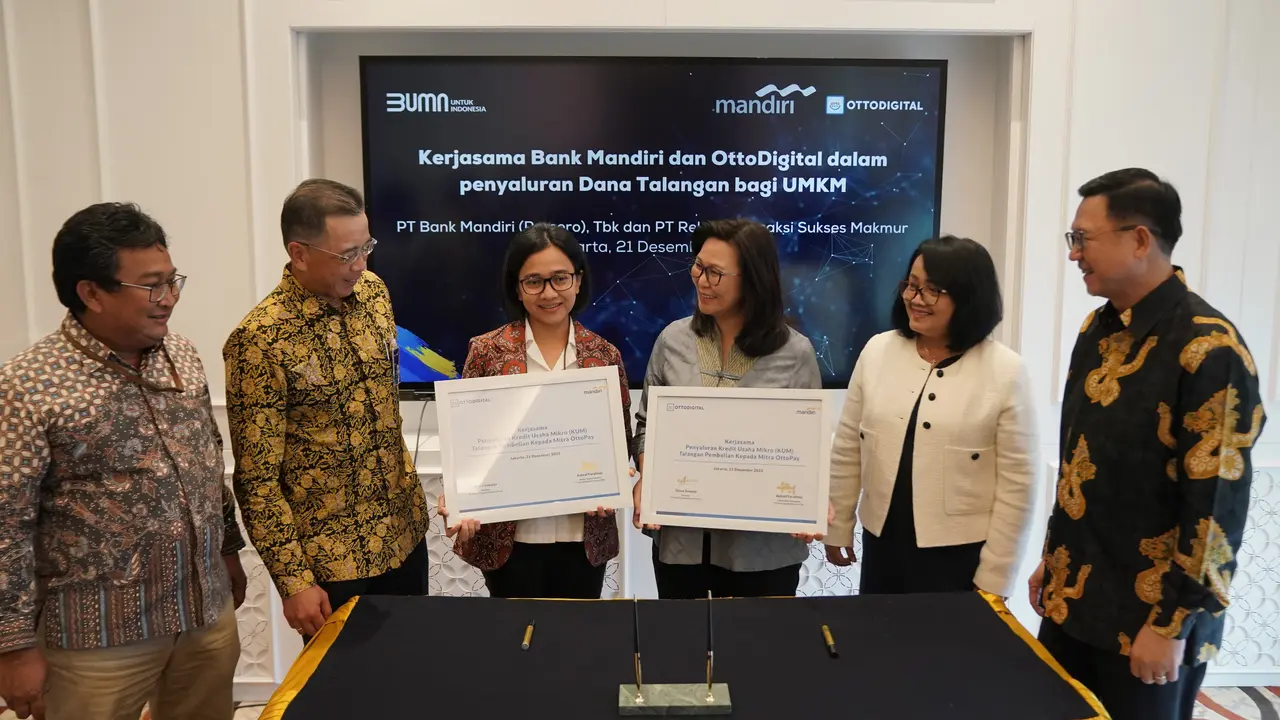 Kolaborasi Bank Mandiri dan OttoDigital Perluas Akses Pembiayaan bagi UMKM