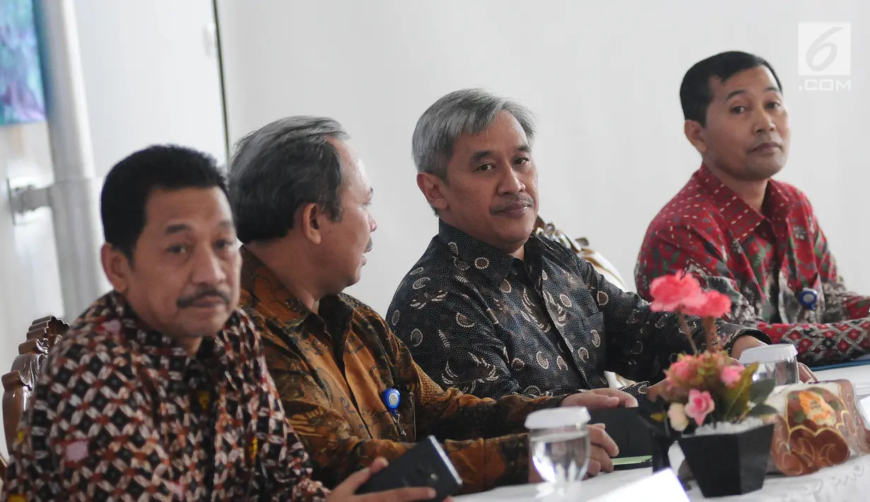 Kepala BRSDM Sjarief Widjaja saat Peresmian Laboratorium Uji  BRBIH di Depok, Jawa Barat, Jumat (8/3). Laboratorium Uji BRBIH memberikan manfaat bagi pelaku ikan hias dalam mengembangkan budidaya ikan hias.  (Liputan6.com/Herman Zakharia)