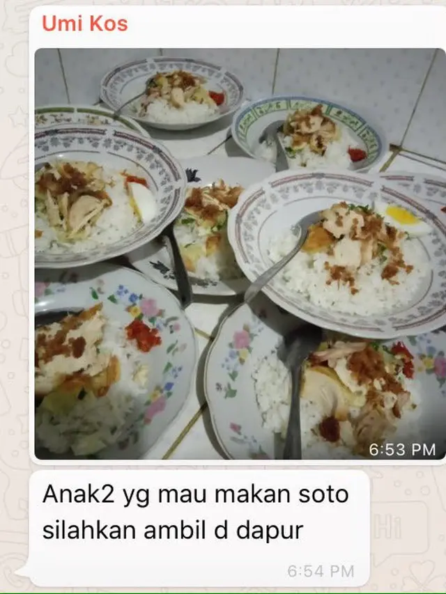 6 Potret Chat Ibu Kos Bagi-bagi Makanan Gratis, Idaman Banget