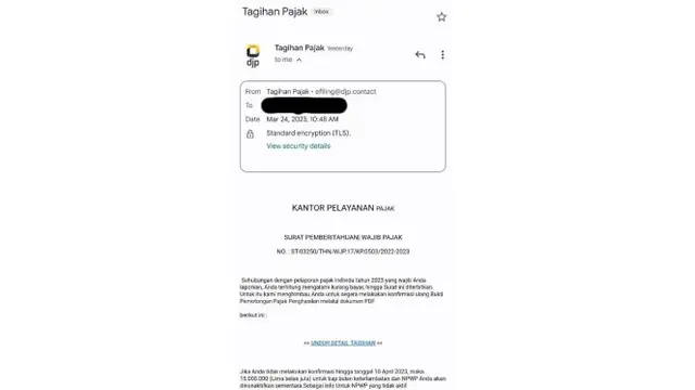 Modus Penipuan Tagihan Pajak
