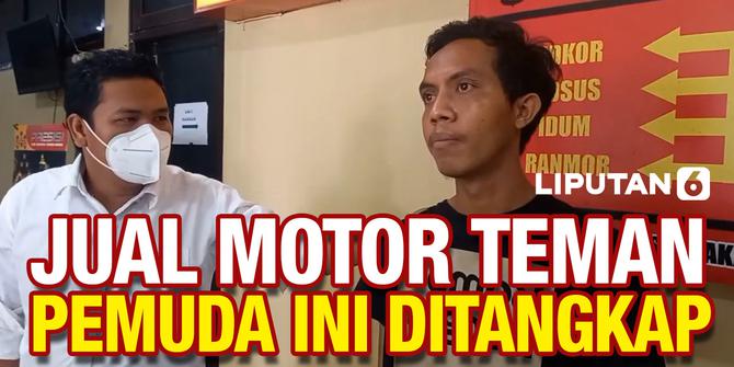 VIDEO: Pinjam Motor Teman Malah Dijual, Pemuda di Palembang Ditangkap Polisi