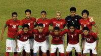 Skuat Timnas Indonesia saat tampil di final SEA Games 2013. (AFP/Soe Than Win)