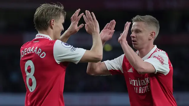 Martin Odegaard dan Oleksandr Zinchenko