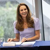 Kate Middleton datang ke Studion Wembley bersama Pangeran William dan Pangeran George pada Selasa malam waktu setempat, menyaksikan laga Inggris melawan Jerman di Euro 2020/dok. (Instagram @royalfamily)