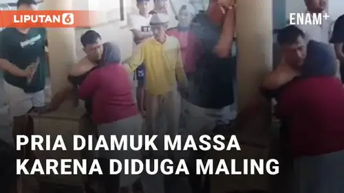 VIDEO: Pria Diamuk Massa Karena Diduga Maling, Ternyata Pacar yang Masuk Tanpa Izin