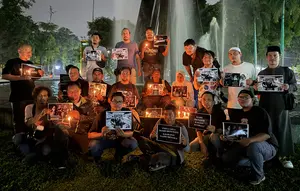 Pewarta Medan Gelar Doa Bersama untuk Rombongan Jurnalis Hilang Kontak