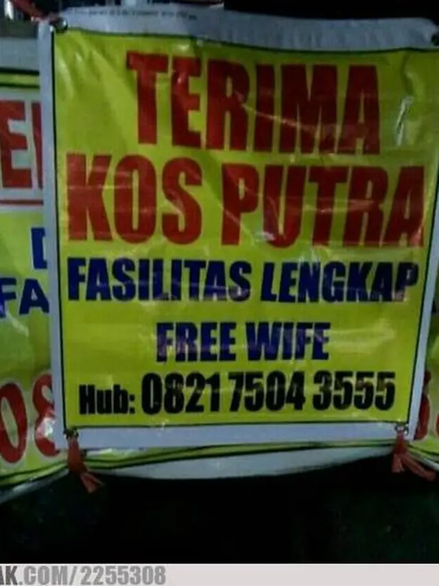 6 Tulisan Terima Kos Putra Ini Bikin Tepuk Jidat