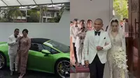 7 Potret Penampilan Keluarga Hotman Paris di Pernikahan Frank Hutapea, Elegan
