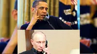 Presiden Rusia Putin menghubungi Presiden AS, Barack Obama. (Sumber: Pinterest)