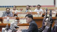 Ketua Komisi III DPR RI Habiburokhman dalam Rapat Dengar Pendapat Umum (RDPU) dengan Pusat Kajian Anti Korupsi UGM, Gedung DPR, Senayan, Jakarta, pada Senin (14/9/2026).