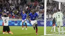 Kemenangan dramatis ini memastikan Les Bleus akan berhadapan dengan Spanyol di partai puncak yang akan berlangsung di Parc des Princes, Paris pada Jumat, 9 Agustus mendatang. (AP Photo/Silvia Izquierdo)