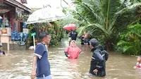 Lokasi banjir di RW6 Kelurahan Rangkapanjaya Baru, Kecamatan Pancoran Mas, Kota Depok. (Istimewa)