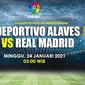 Prediksi Deportivo Alaves vs Real Madrid di Liga Spanyol. (foto: Liputan6.com/Triyasni)