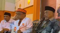 Presiden PKS, Ahmad Syaikhu saat menghadiri halal bihalal PKS Kota Depok (Liputan6.com/Dicky Agung Prihanto)