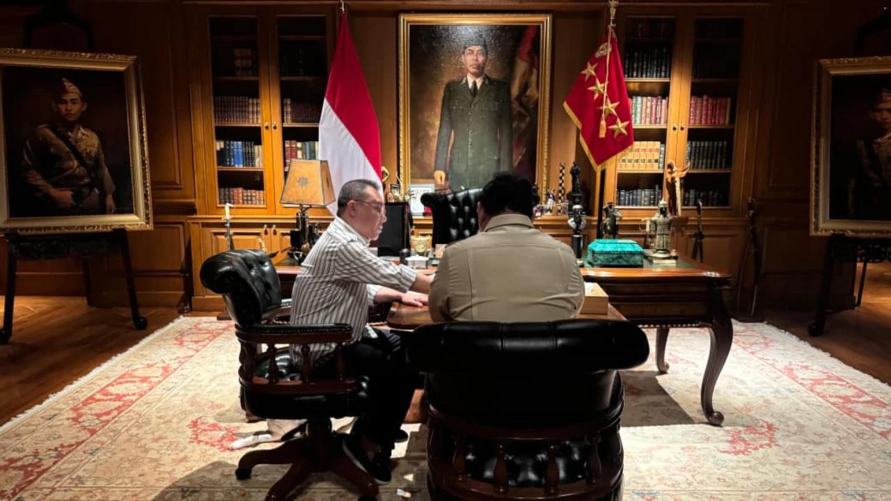 Dasco Ngobrol Empat Mata Bareng Prabowo di Hambalang, Ini Isi Pembincangan Dibahas