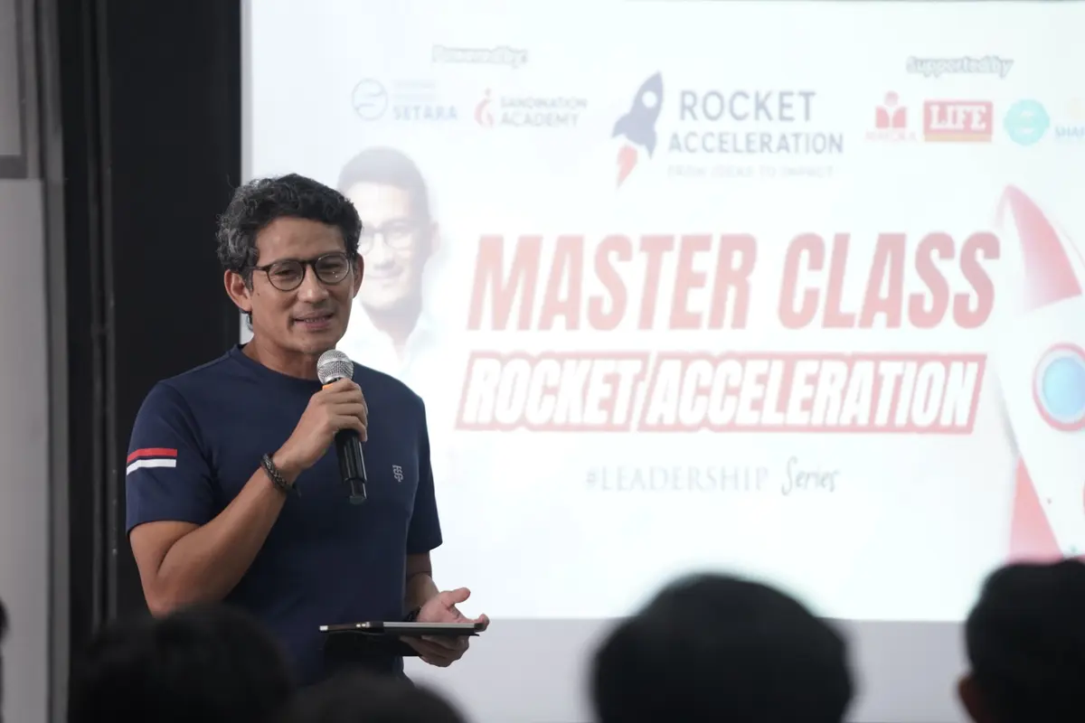 Founder Sandination, Sandiaga Uno di Mula Learning Center, Jalan Baru, Kebayoran Lama Utara, Kebayoran Lama, Jakarta Selatan, Sabtu (6/9/2025) (Istimewa)
