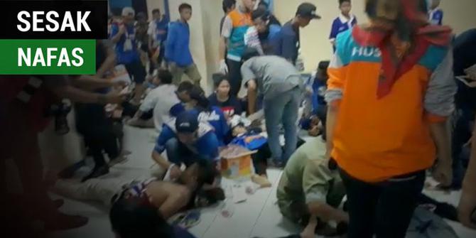 VIDEO: Puluhan Aremania Sesak Nafas Setelah Insiden Laga Arema Vs Persib